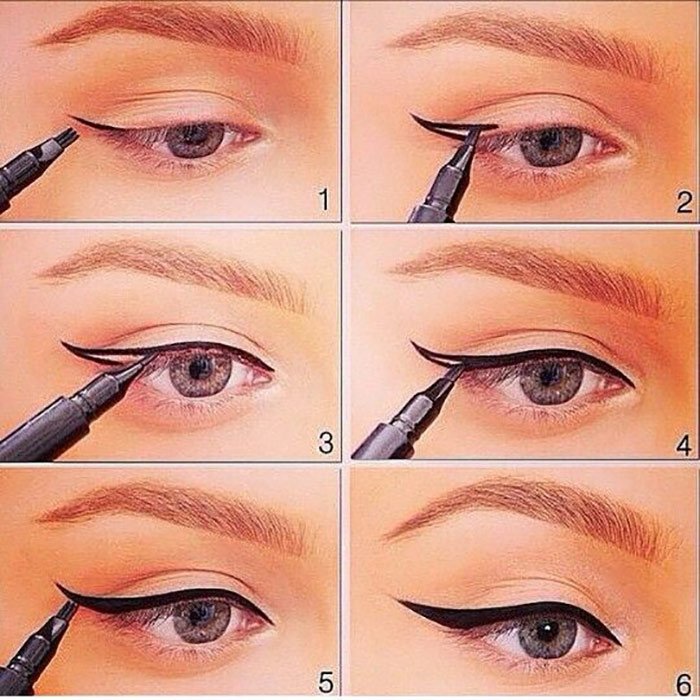 How to apply eyeliner tutorials