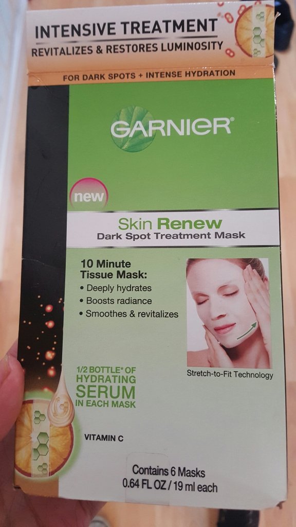 Garnier skin renew dark spot treatment face mask review